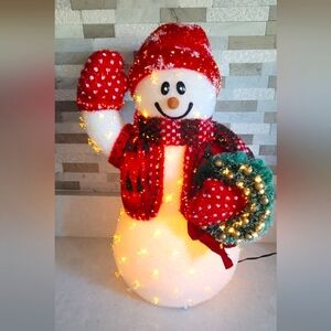Vintage Avon Christmas Fiber Optic Snowman